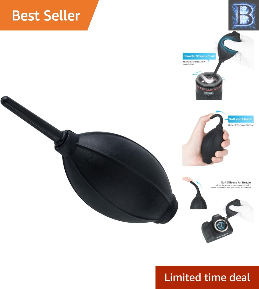 Silicone Air Blower – Efficient Dust Cleaning for Cameras and Keyboards