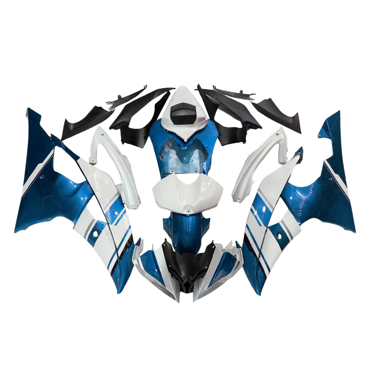 Blue White Fairings Kit for Yamaha YZF600 R6 2008 - 2016 09 10 12 14 15 Body Kit