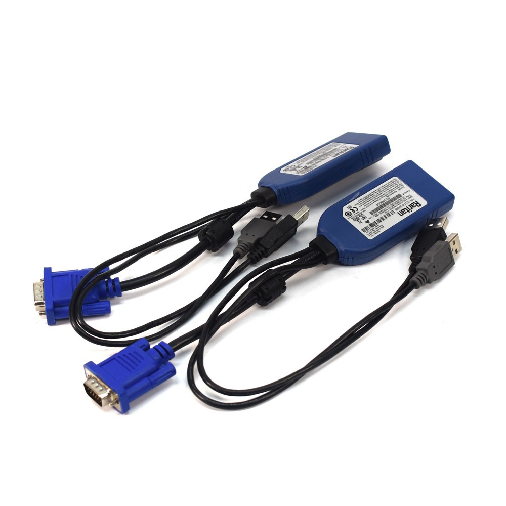 (Lot of 2) Raritan Dominion D2CIM-DVUSB CIM KX II Dual USB/VGA CIM for KVM