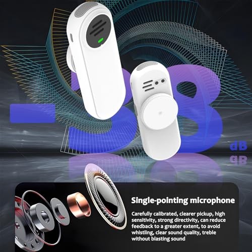 Voice Amplifier Wireless Microphone with Magnetic Lavalier, Portable Voice