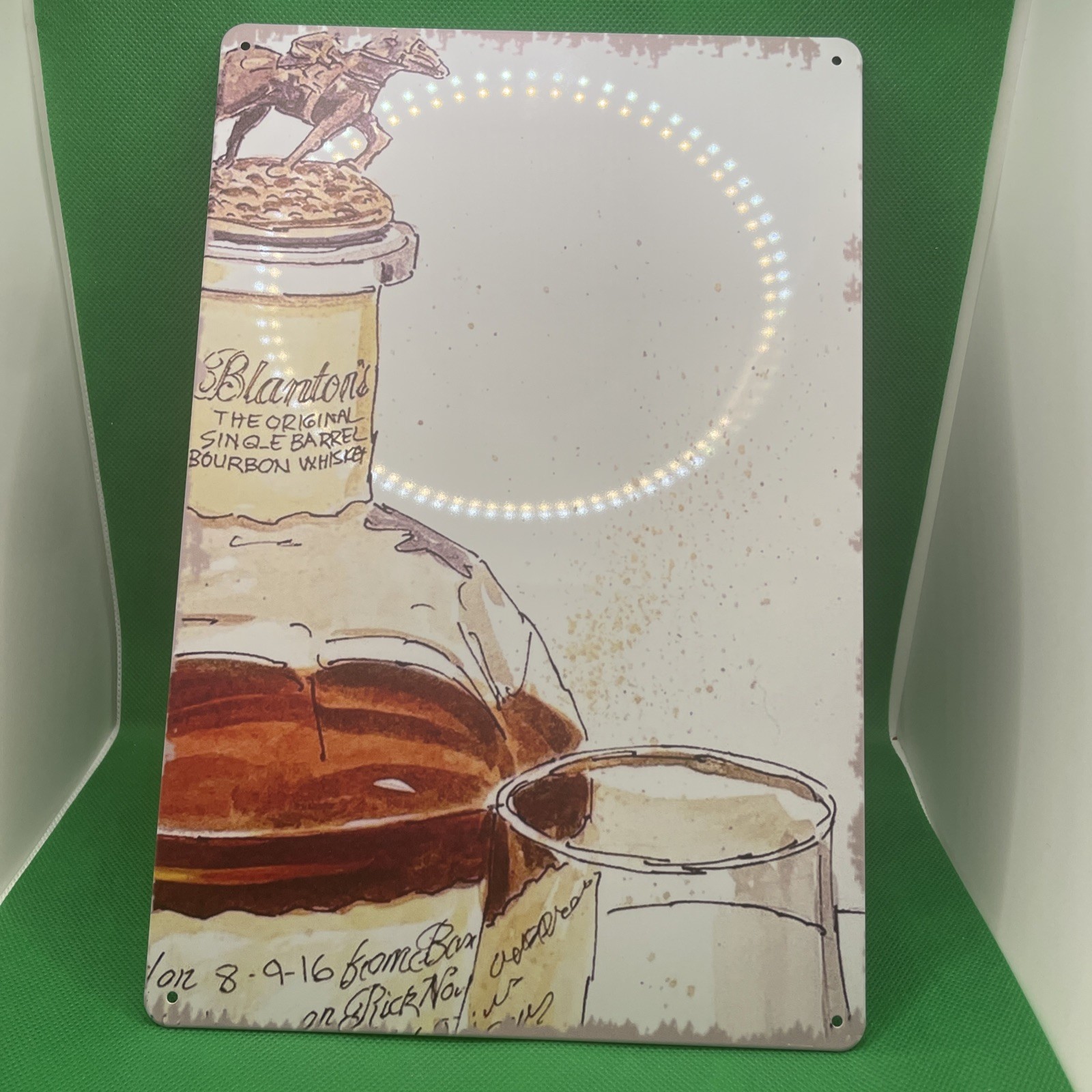 Blanton's Bourbon Whiskey Metal "Painting" Sign for Bar/ Garage/Man Cave