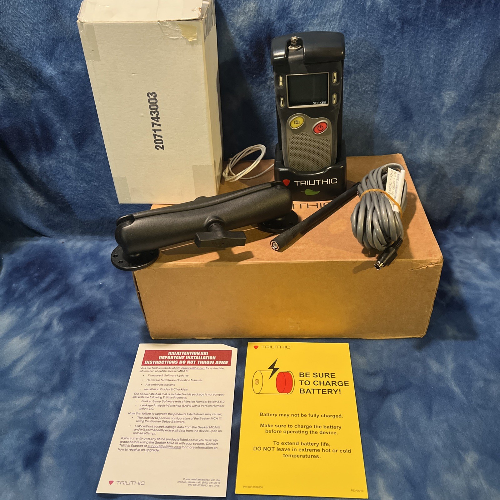 Viavi Trilithic Seeker Analog Signal Leakage Detector with Mobile Mounting Kit