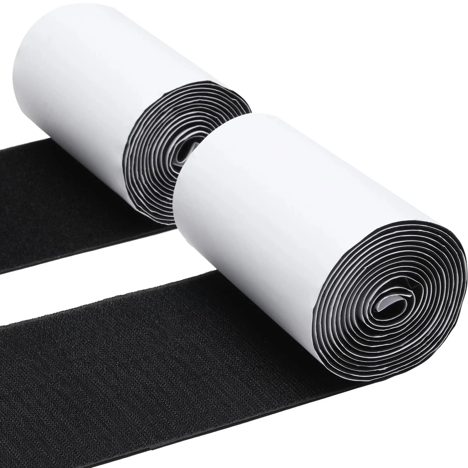 4.4Inch7Ft Large Hook and Loop Sheet Tape Adhesive Rug Grip Pads for Couch