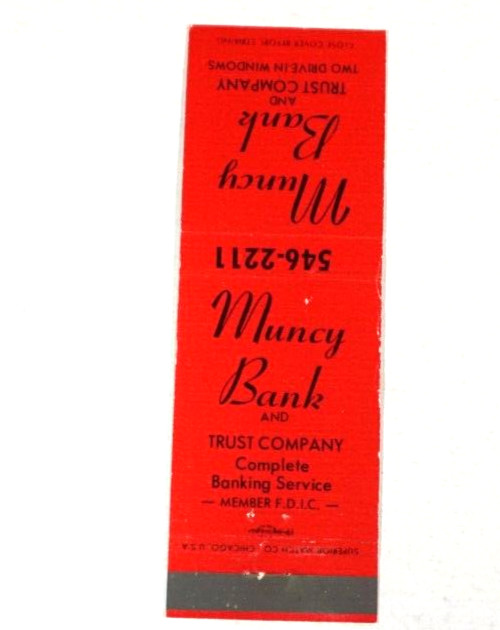 Matchbook Muncy Bank Trust Company Complete Banking Service