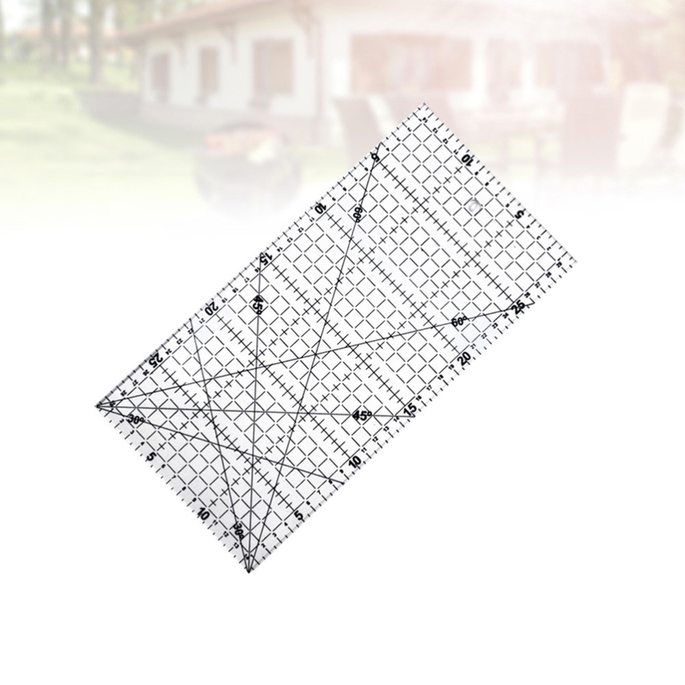Multifunctional Portable Sewing Ruler Quilting Hemming for Fabric