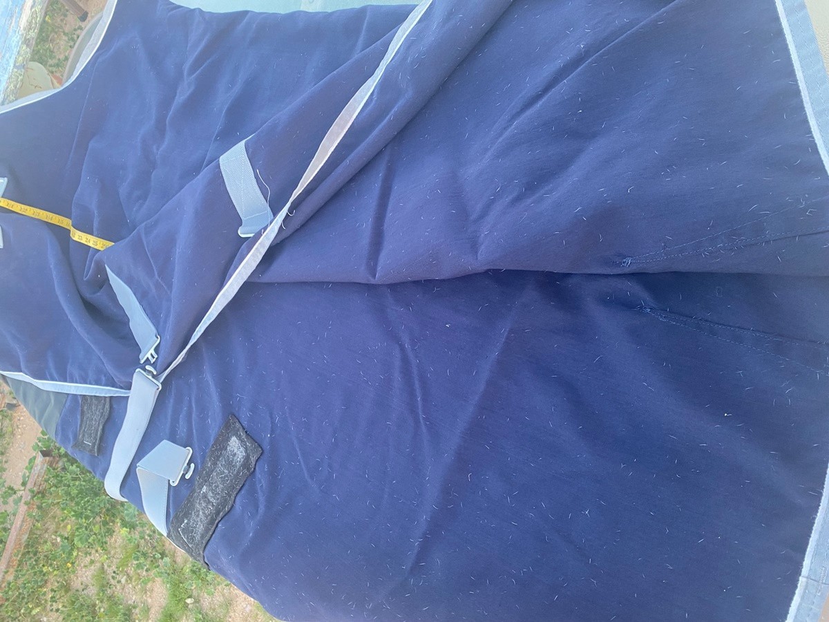 75" Navy Shires TEMPEST stable sheet - Quality Made & very light use as shown