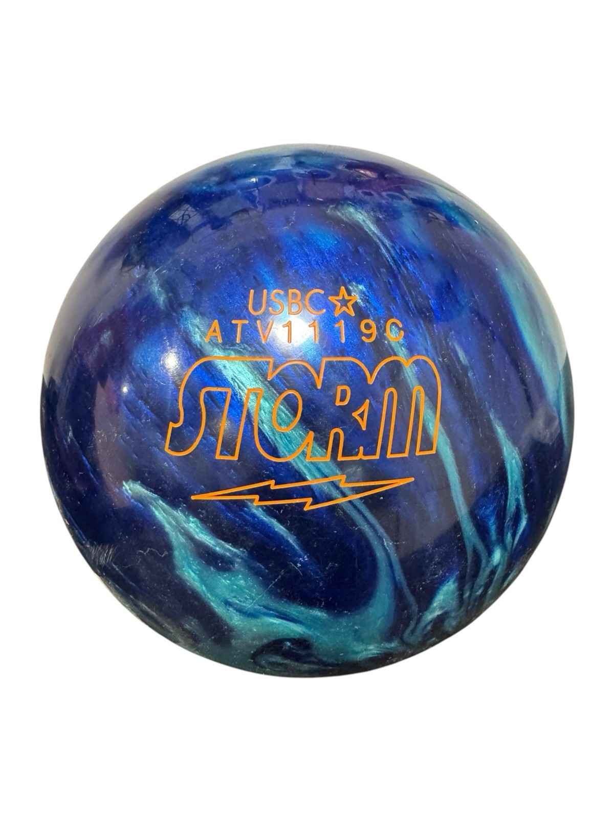 STORM Tropical Surge Teal Blue Bowling Ball 12 Lb 1.9 ozPre-drilled USBCATV1119C