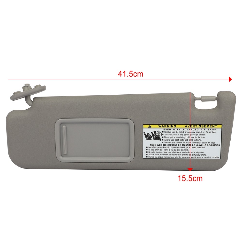 For 2004-2008 Toyota 4Runner 4.7L Left Driver Side Sun Visor Grey