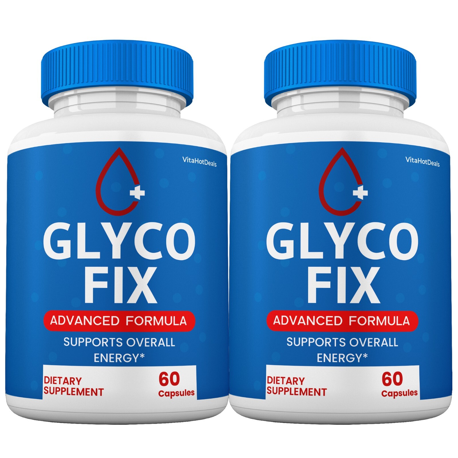 Glyco Fix Blood Support Pills, GlycoFix Glycogen Capsules Supplement (2 Pack)