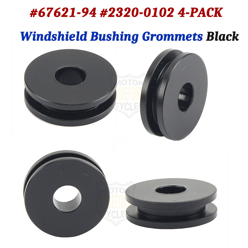 4PCS Detachable Windshield Bushing Grommet For Harley Softail Heritage Road King