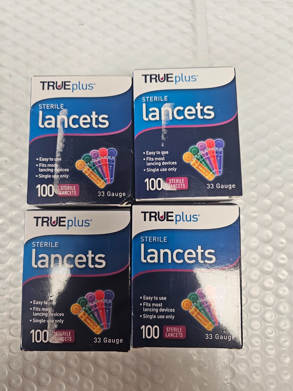 TRUEplus 400ct 33 Gauge Lancets Expires 10/2028-7/2029