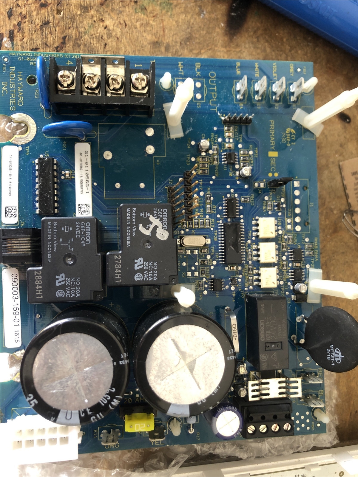 Repair Only!  G1-011056G-1, G1-015005-40 Hayward Control Board GLX-PCB-RITE