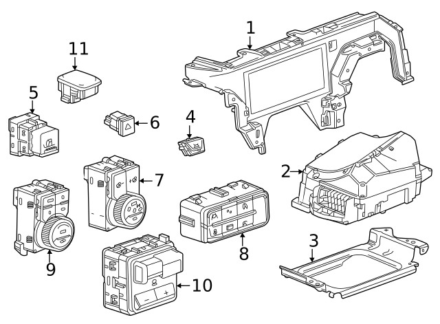 Genuine GM Active Suspension Mode Switch 86528903