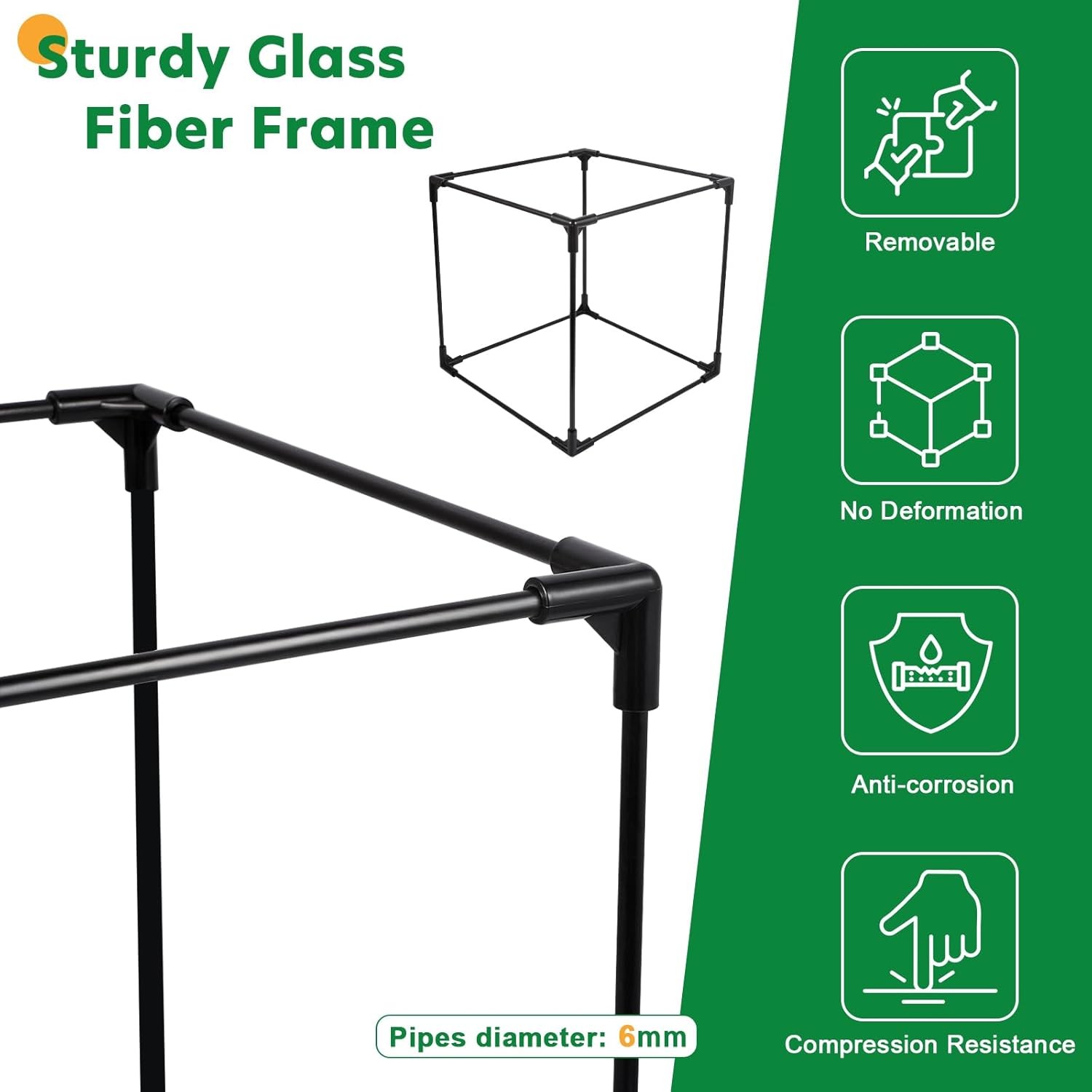 Pond Filter Bag, Pump Barrier Anti-Clogging Cube 10 inch, Black