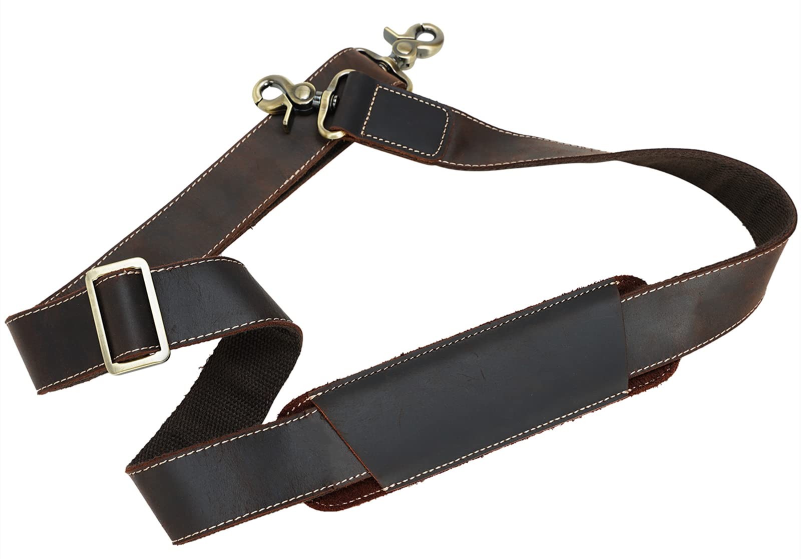 Full Grain Leather Shoulder Strap Replacement Bag Straps for Travel Bags Duffel,