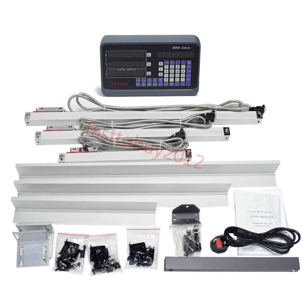 350*450*950mm Linear Scale + DRO 3 Axis Digital Readout Milling Machine Center