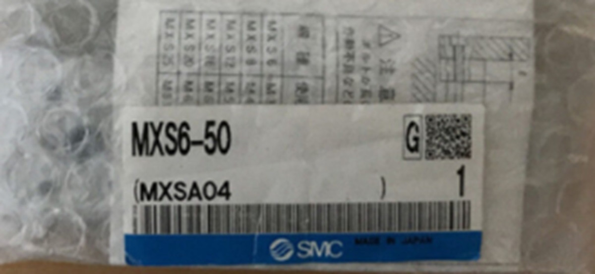 NEW SMC MXS6-50 Guided Cylinder Slide Table Dual Rod (MXS650) 6mm Bore AI Alloy