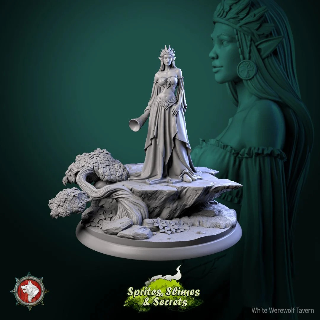 Queen Eiraina Silversprout - Resin Tabletop Miniature