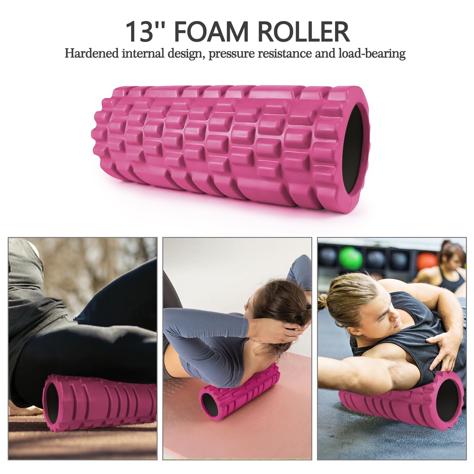 5 in 1 Foam Roller Set High Density Patented Foam Roller for Exercise