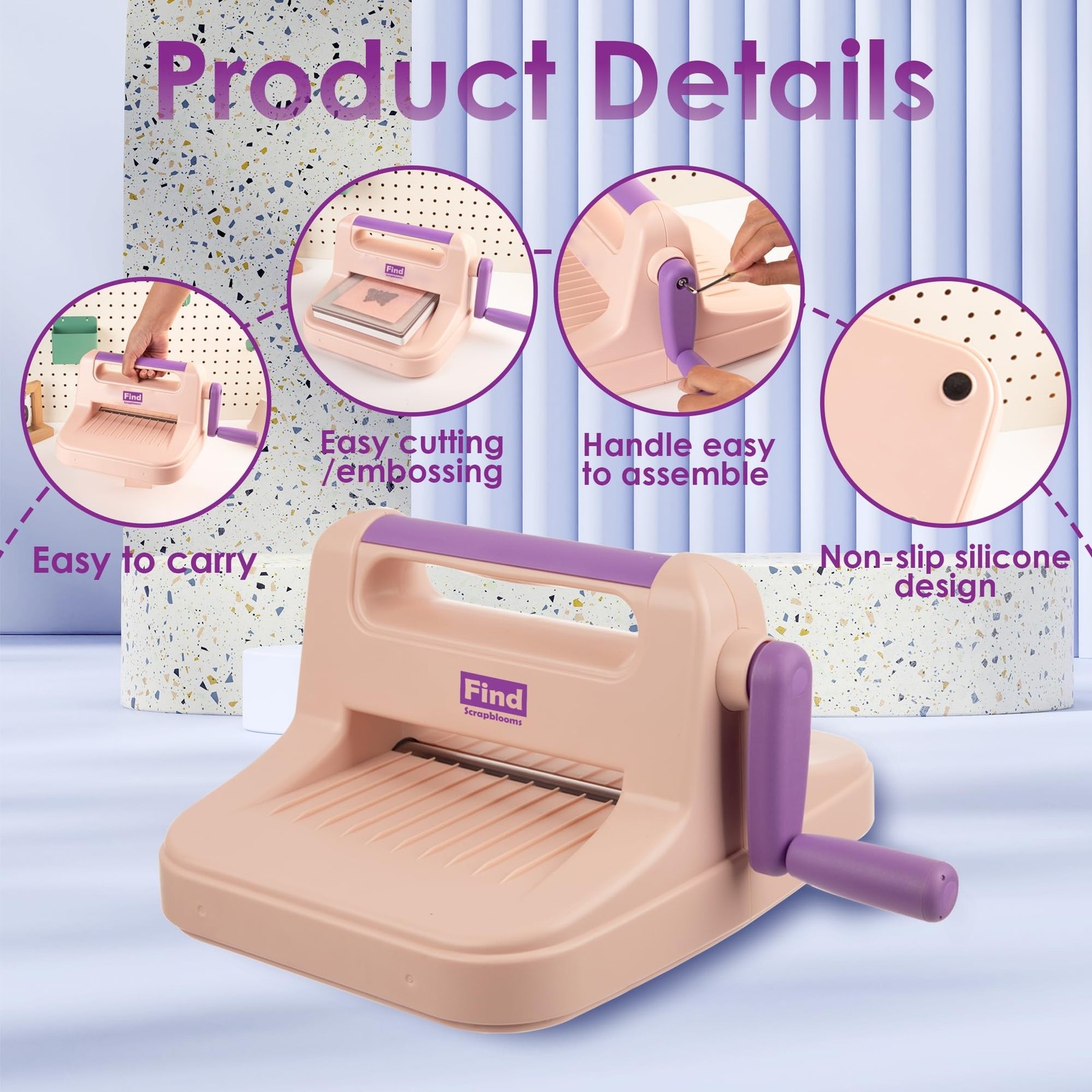Die Cut Machine,Manual Embossing Machine for Cardmaking,Scrapbooking with Gif...
