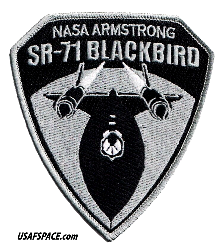 SR-71 BLACKBIRD-NASA-ARMSTRONG-FLIGHT-RESEARCH-USAF SPACE EXPLORATION PATCH