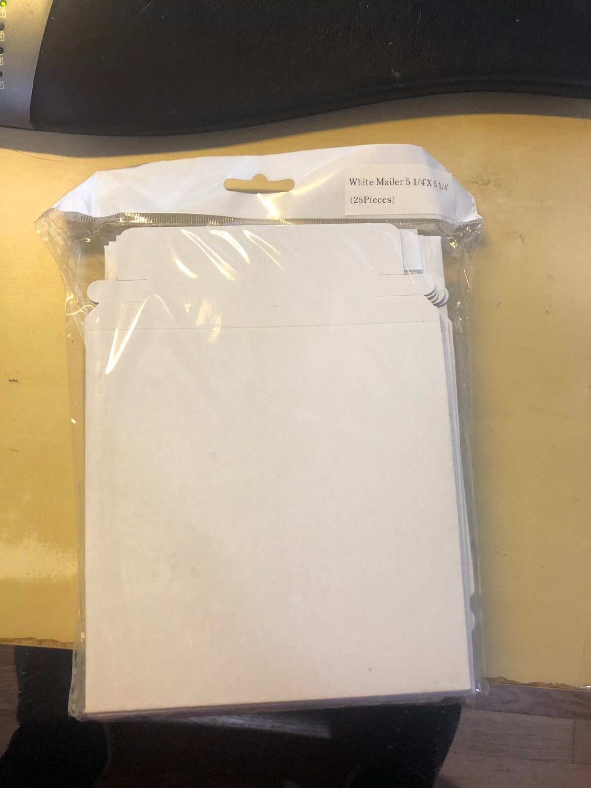 Cardboard Mailer 5 1/4 x 5 1/4 Inch CD DVD Media 25 White
