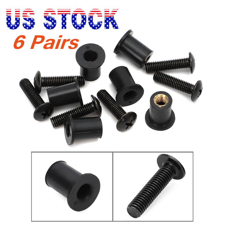FOR Yamaha Snowmobile 90150-05024-00 90179-05523-00 Windshield Nut&Screw Kit 12x