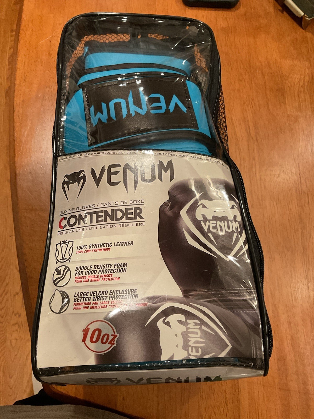 Venum 10 Oz Contender Blue Boxing Gloves  MMA Muy Thai New In case