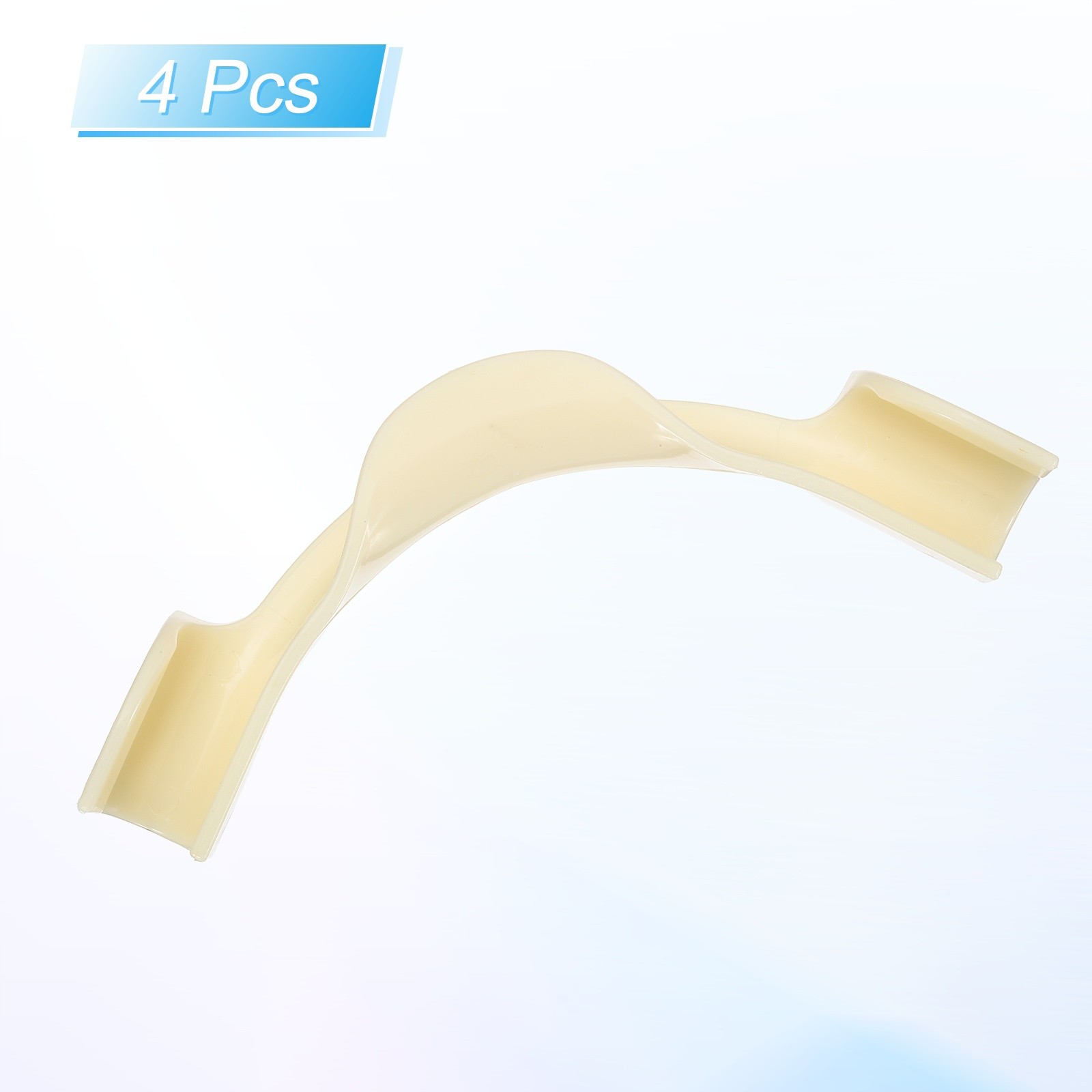 20mm PEX Tube Bend Support, 4Pcs ABS Plastic Elbow Bend Support, Light Yellow