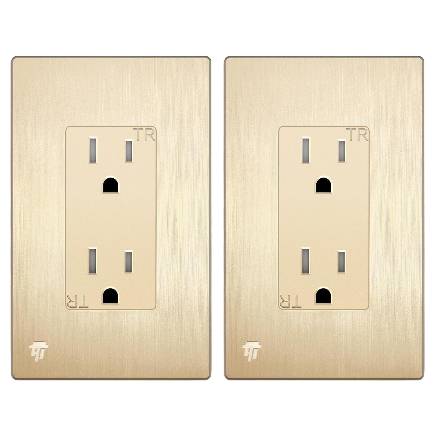 Elite Series Decorator Receptacle Outlet Child Safe Tamper-Resistant, Gloss Fini
