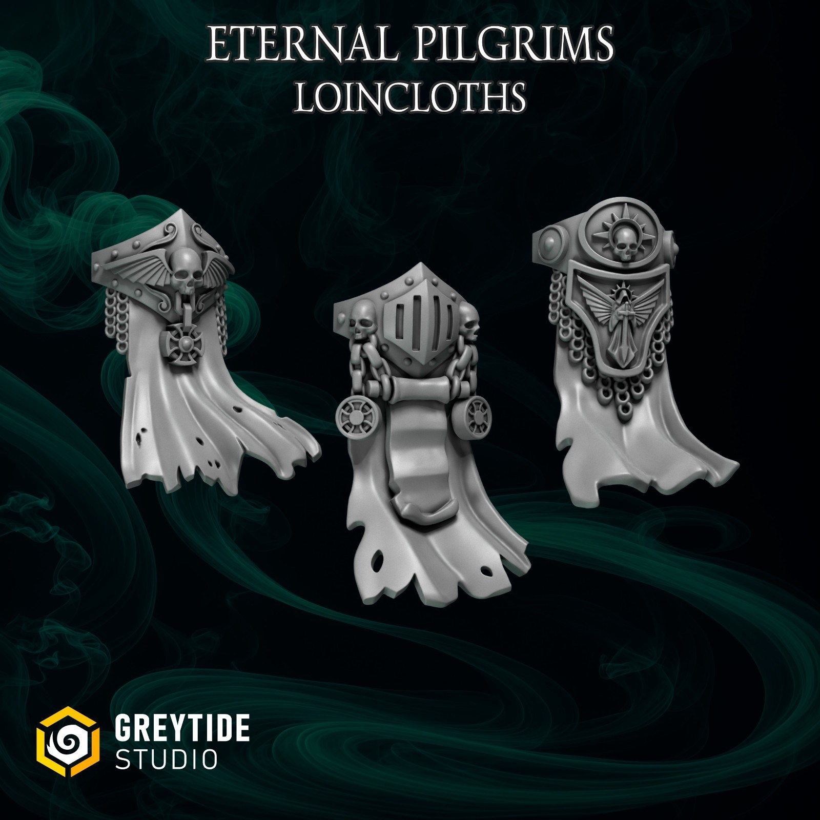 Eternal Pilgrims Big Armor Upgrade Bits | 16K Resin 3D Printed [Greytide]