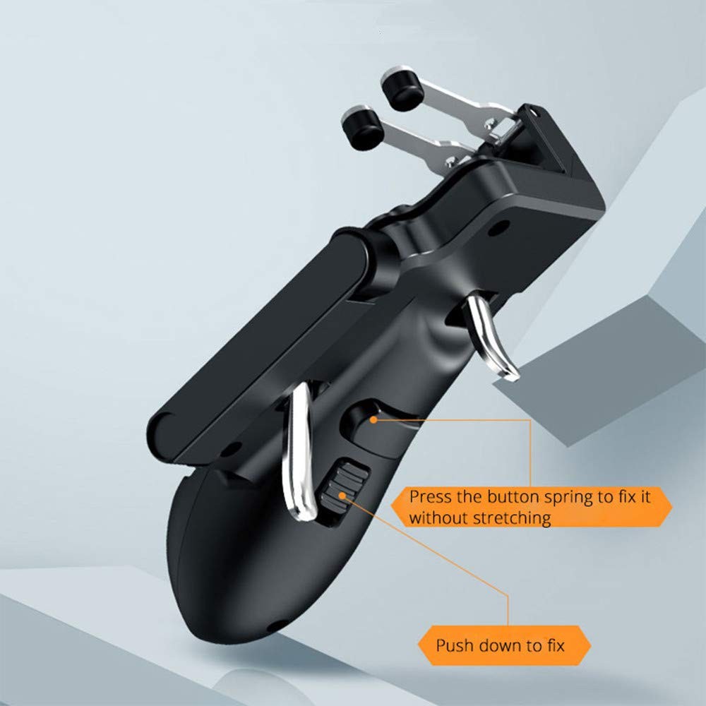 Rakizbe PUBG Controller for iPad, 4 Triggers 6 Finger Operation Sensitive Sho...