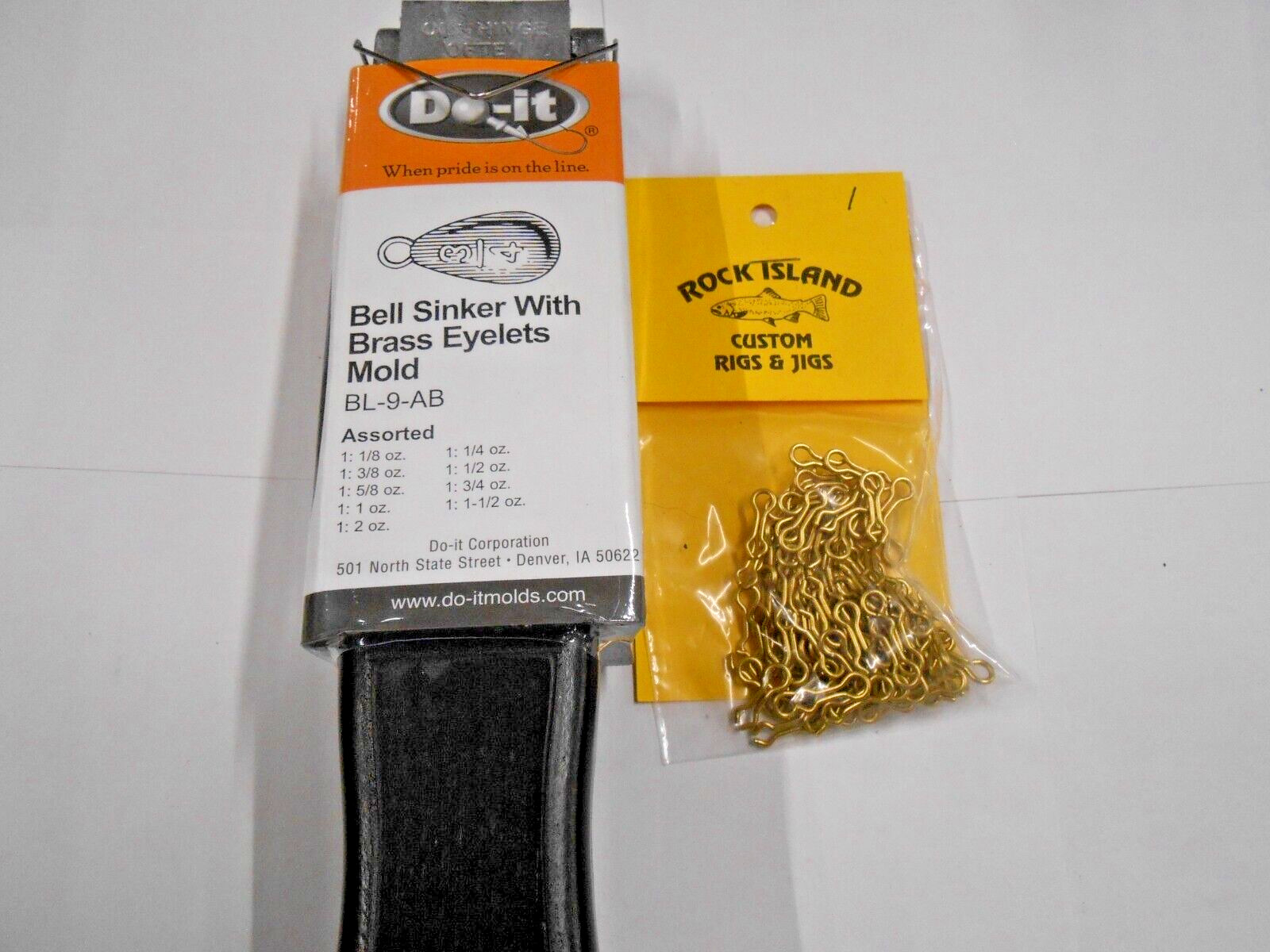 1169 Do-It Bell Sinker Mold 1/8 - 2  oz 100 # 1 Brass Eyes Included