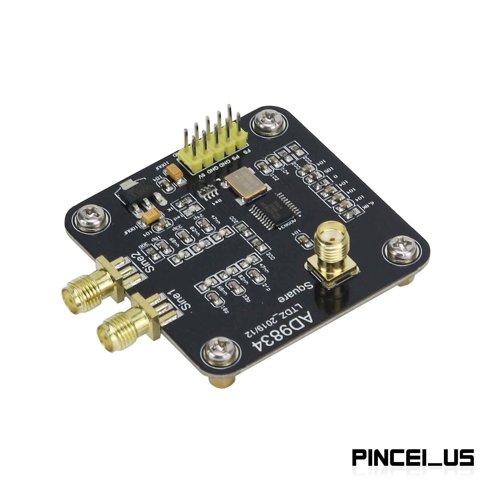 AD9834 Signal Generator Module Circuit Board Sine Triangle Square Wave Output//