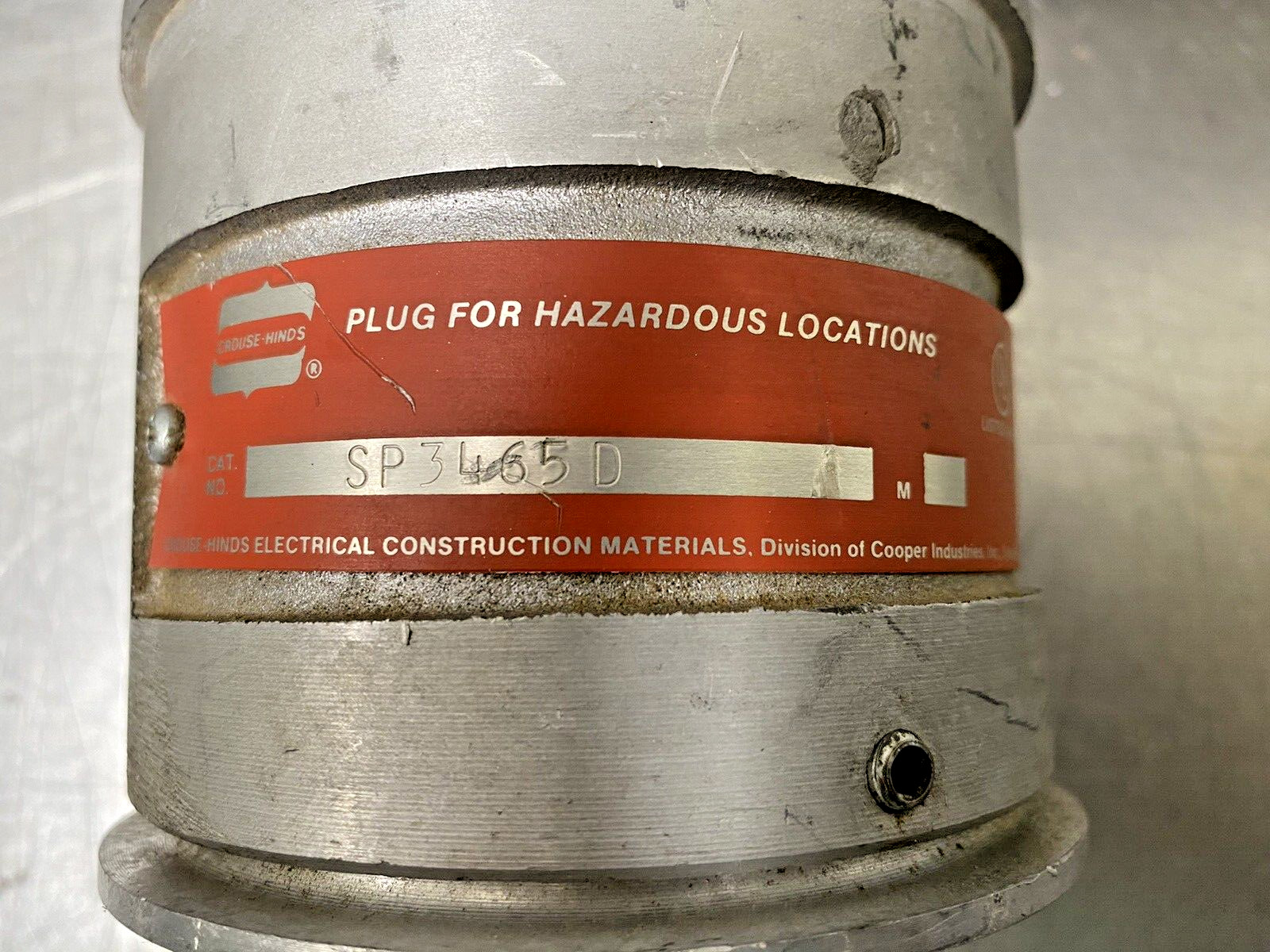 Eaton Crouse-Hinds Plug SP3465D 30A, 480V, 3W, 4P