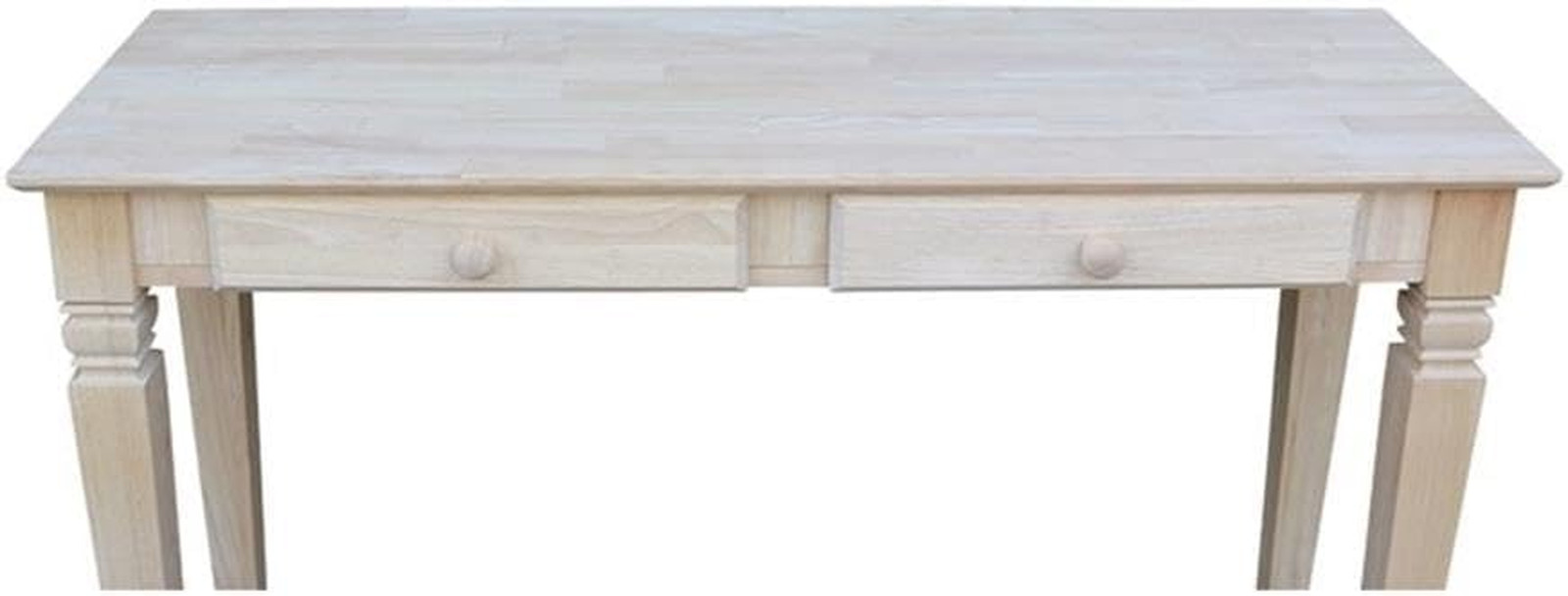 Java Console Table with 2 Drawers, Unfinished