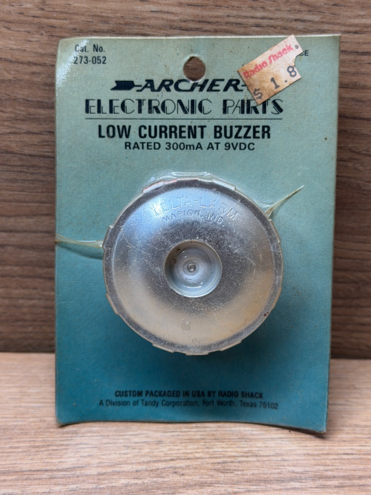 Radio Shack Archer 273-052 Low Current Buzzer 1970's Classic Vintage NOS
