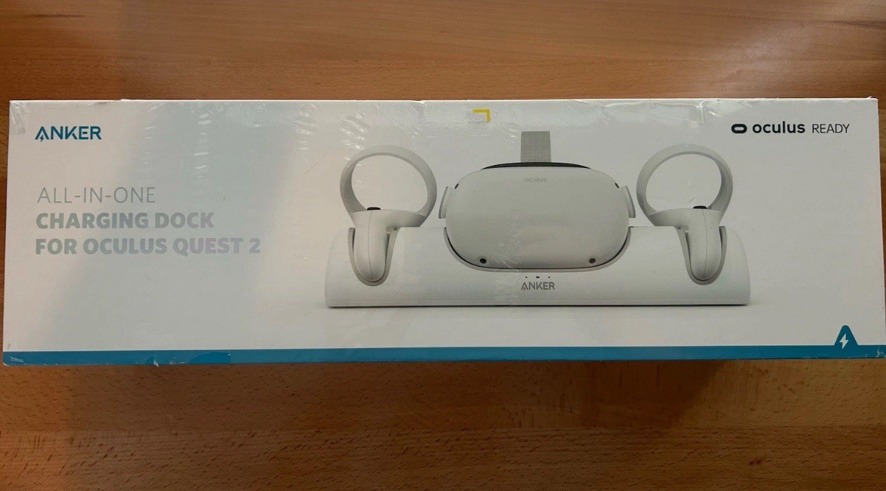 Anker Charging Dock for Oculus Quest 2 Headset & Controllers, White
