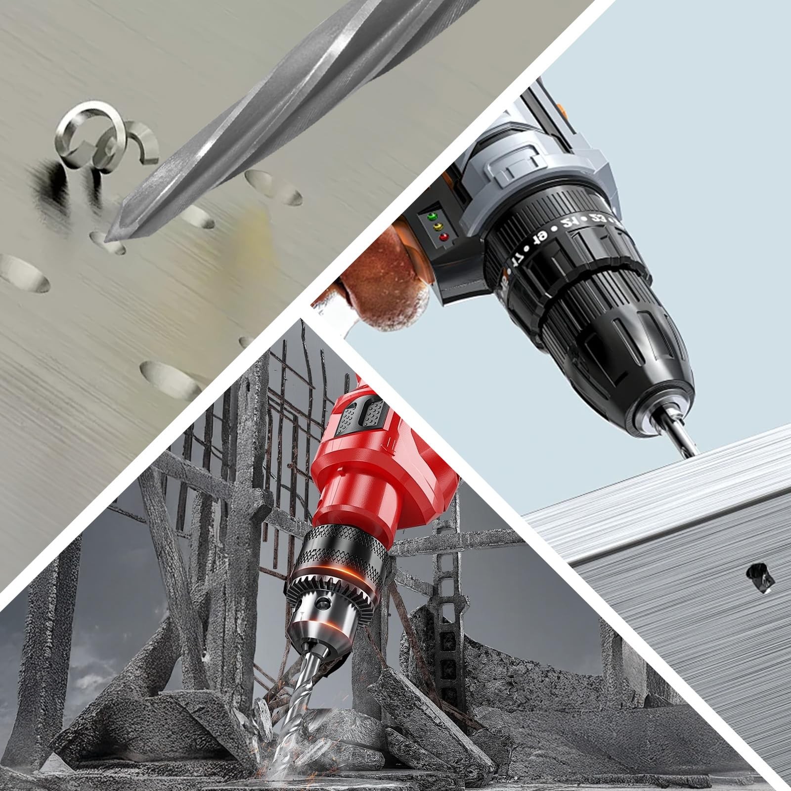 9/16" Durable Reamer Drill Bit, M2 HSS Taper Chucking Reamer Bridge Construct...