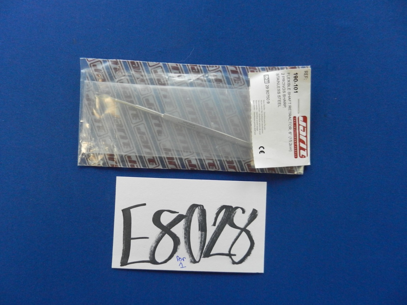 ***NEW*** Jarit 190-101 Flexible Shaft 2 Prong Sharp Retractor 15.2cm