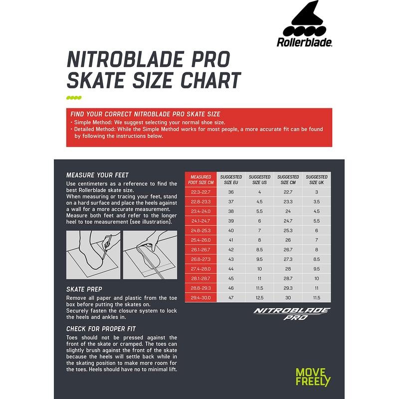 Rollerblade Nitroblade Boot Black 11 -Open Box