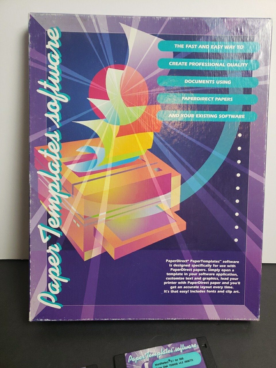 Paper Direct Paper Templates Software 4.5 For DOS RARE