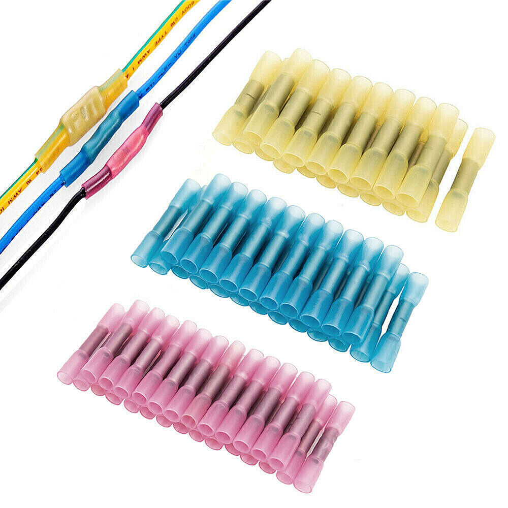 Waterproof Heat Shrink Butt Connectors Marine Crimp Wire Splice Terminals