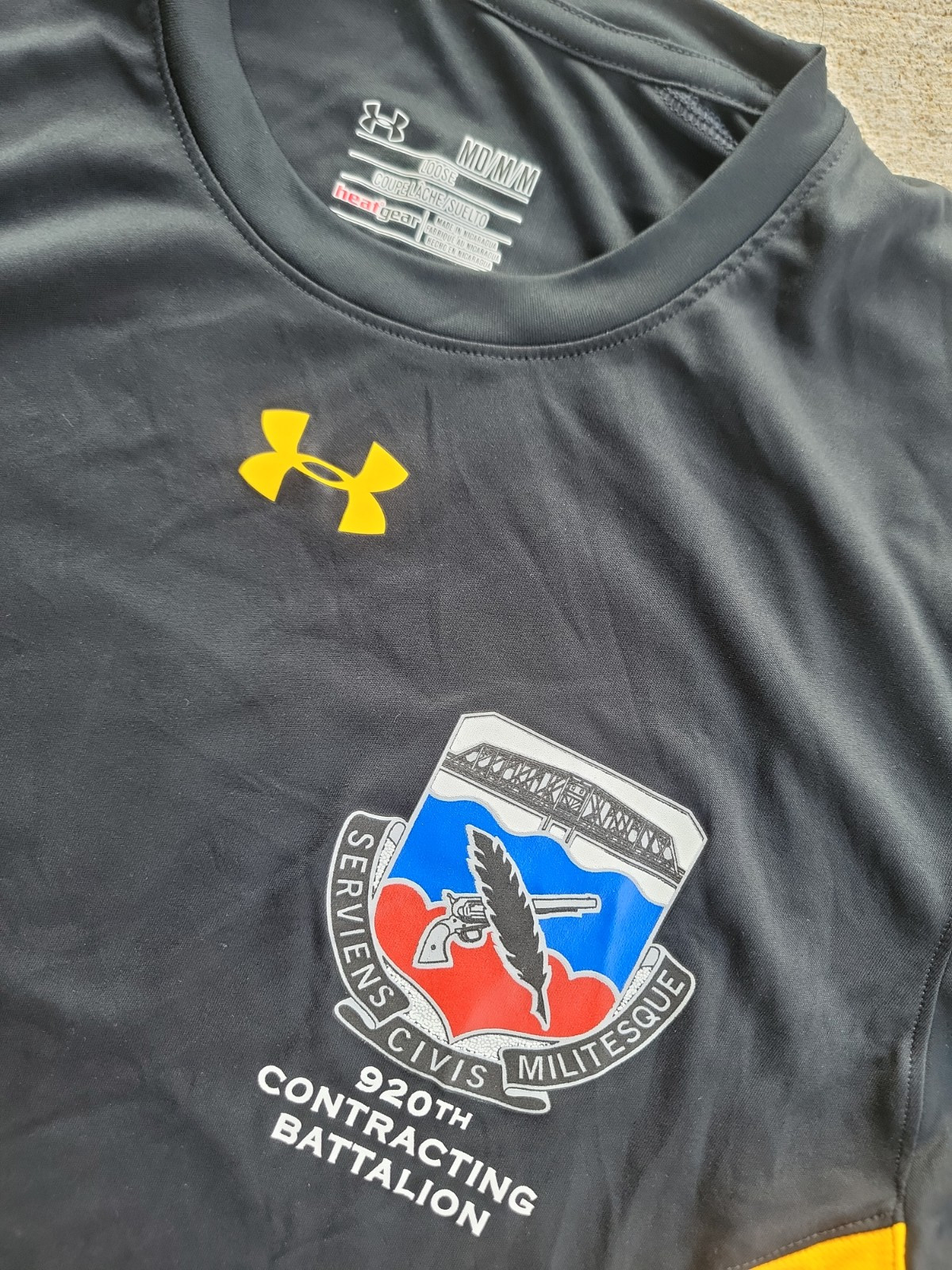 Army company shirt 920th CBN SOCCER JERSEY Size M 626 725 726 733 739