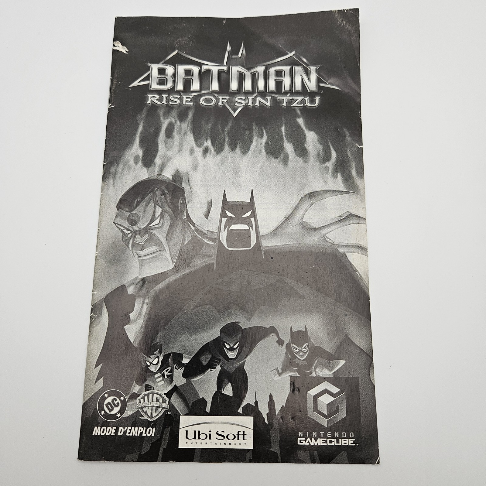 French le français Batman Rise of Sin Tzu Nintendo GameCube GC Manual Only