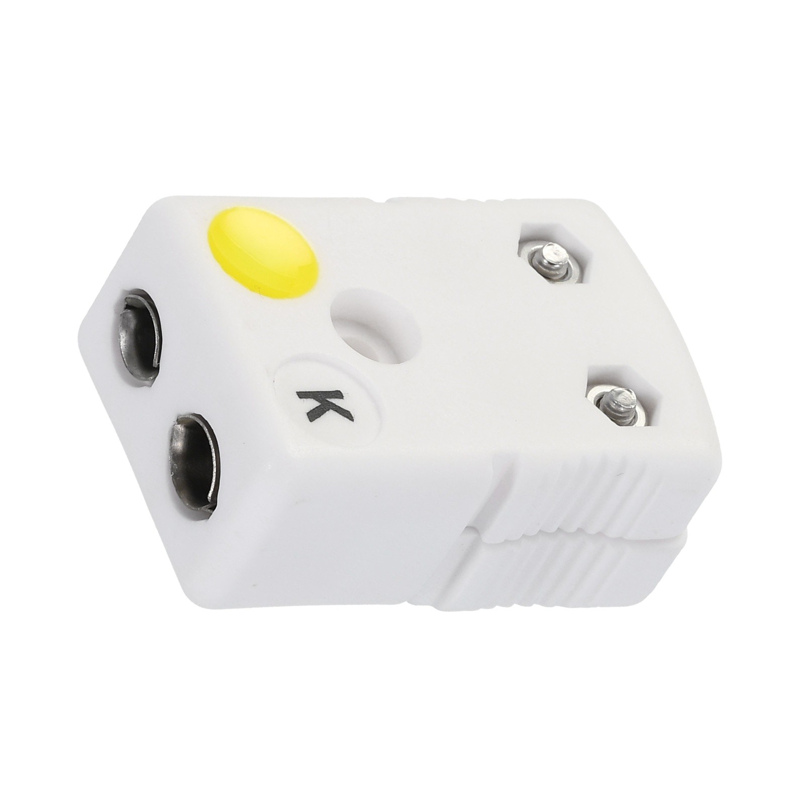 1 PCS K Type Ceramics Thermocouple Wire Connectors Female Plug Round Pin 600°C