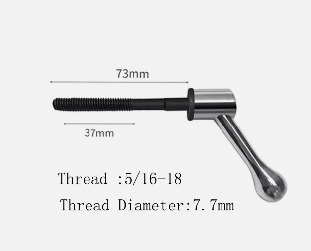 2x Milling Machine Table Lock Bolt Handle 5/16 The Mill Crank Bar