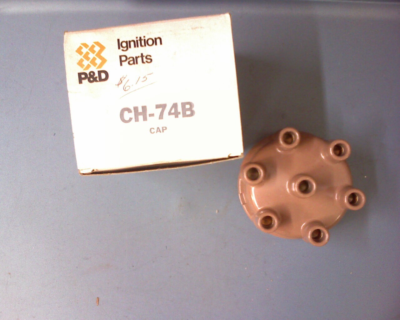 P&D CH 74 B - Distributor Cap NOS - 6 Cylinder