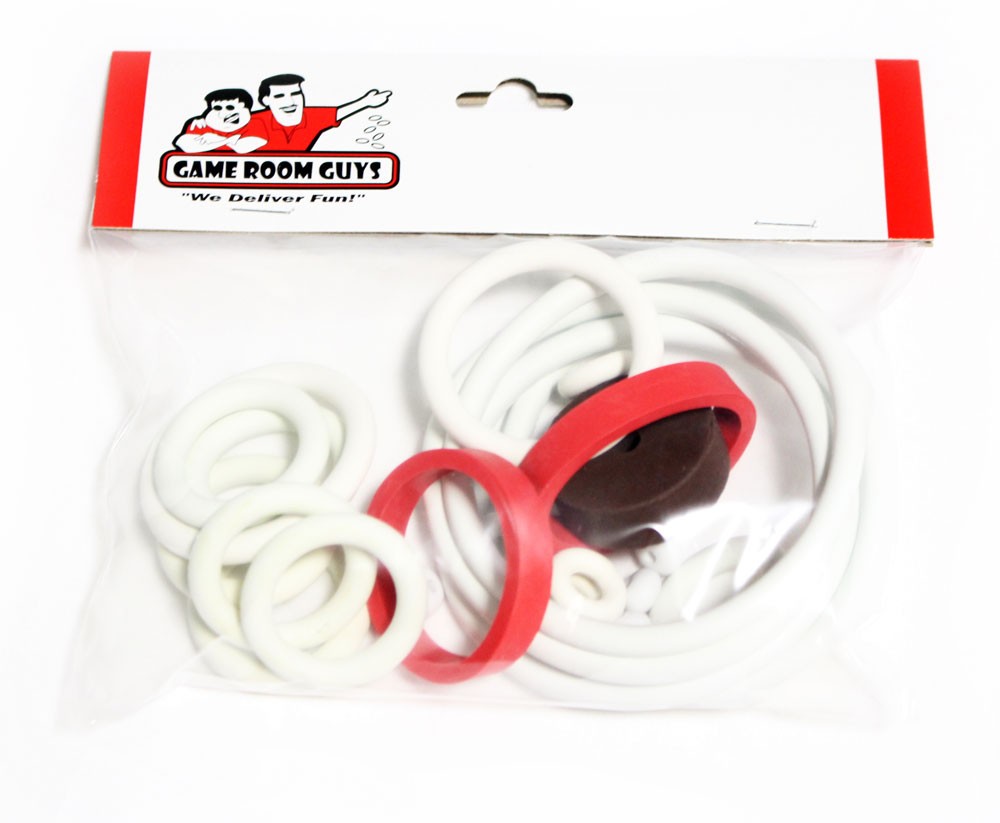 Gottlieb Pioneer Pinball Machine Replacement Repair Rubber Ring Kit White
