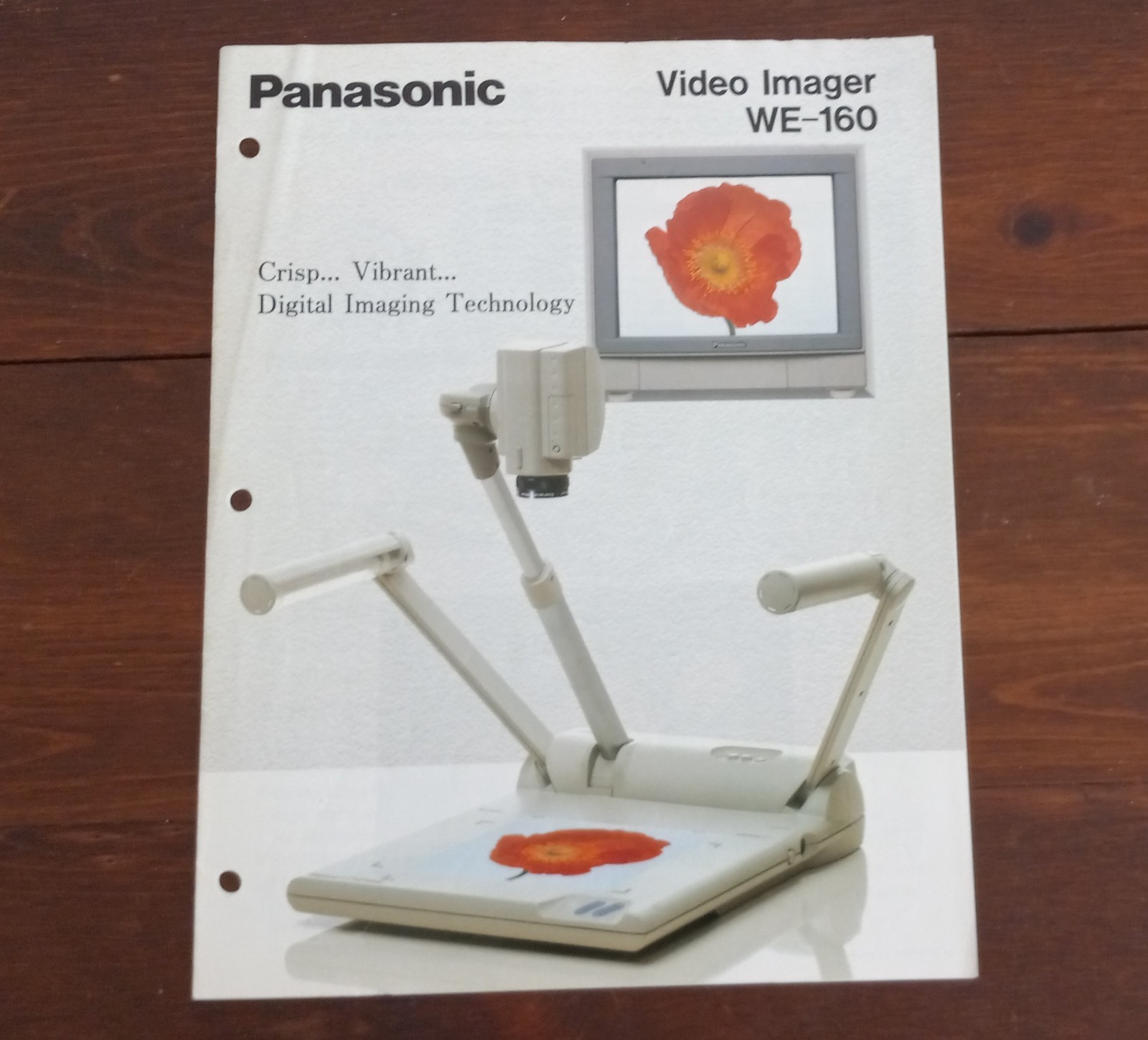 Original Panasonic  Video Imager WE-160 Brochure with Specs!